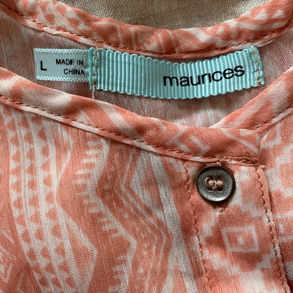 Coral tank top with beaded detailed back - Picture 3 of 3